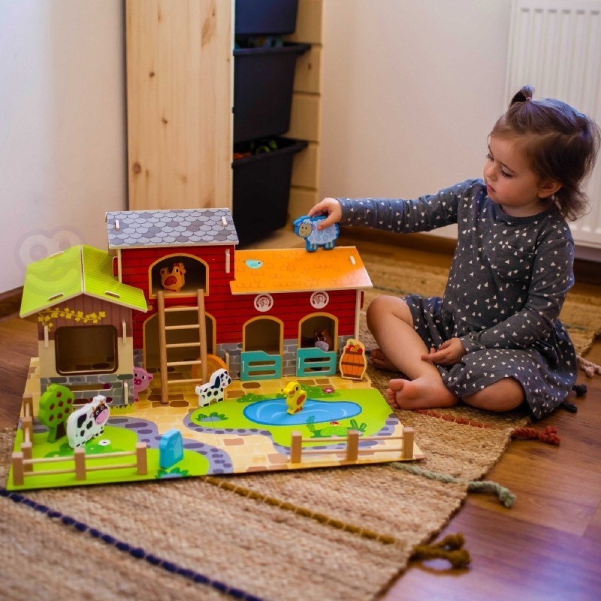 Mega Farm koka komplekts, 18 detaļas, no 3 gadu vecuma