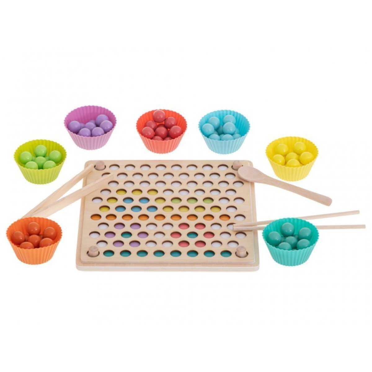 Montessori bumbiņu puzle skaitīšanai