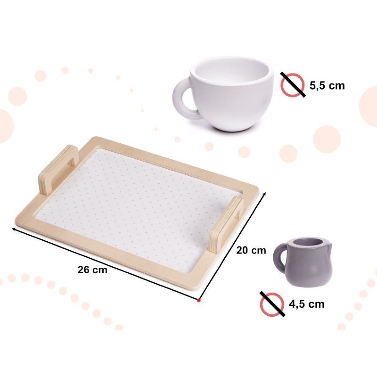 Koka tee joomise komplekt kahele