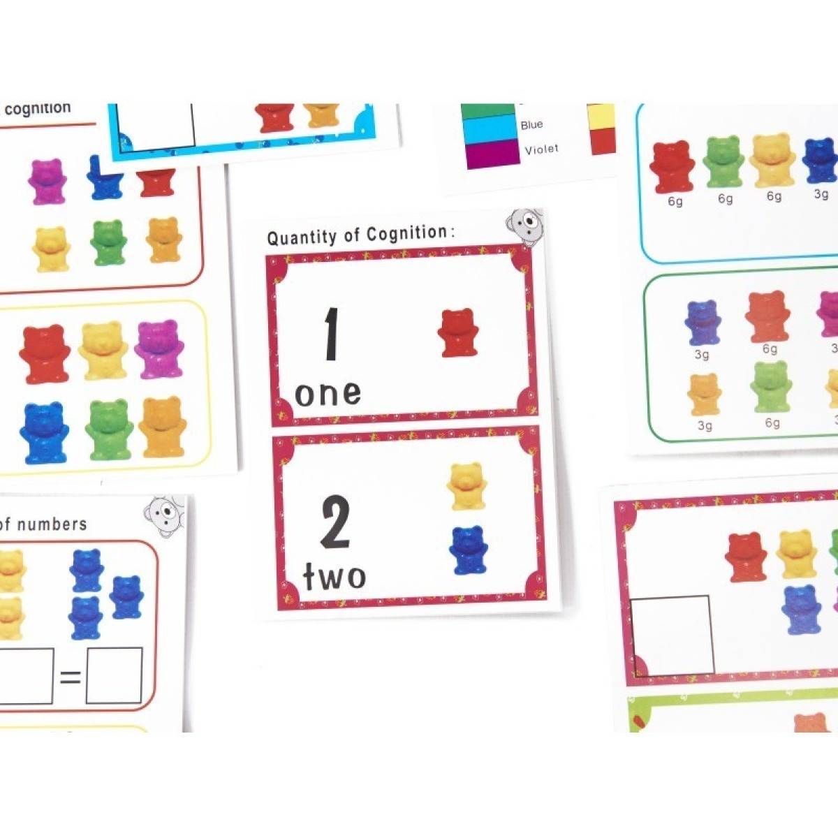 Montessori loendamise mäng karud