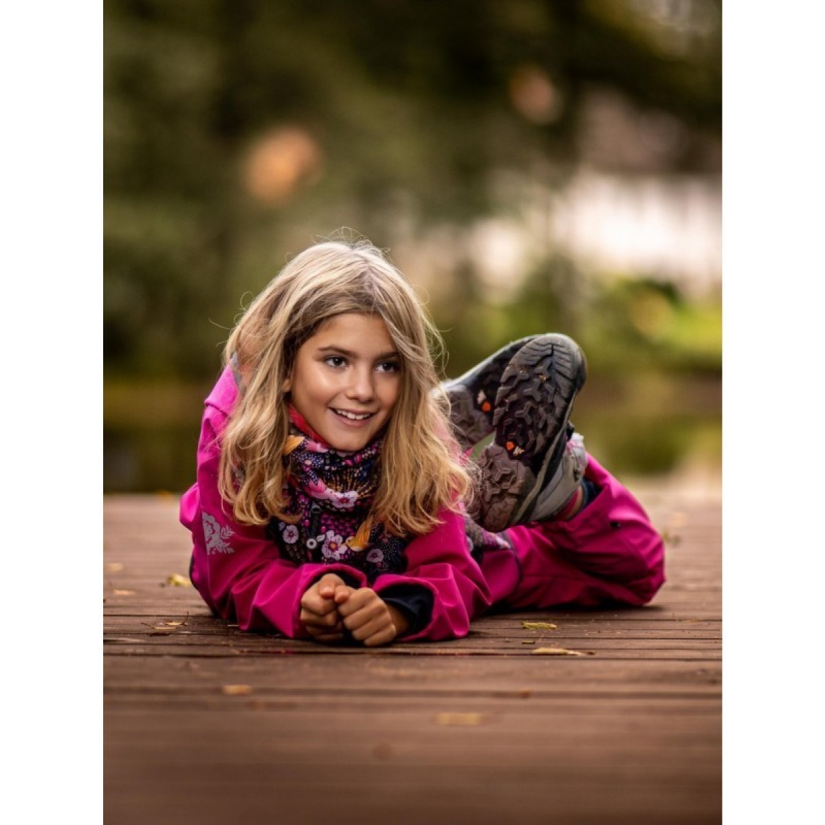 Bērnu softshell jope ilma voodrita, fuksia/koolibri