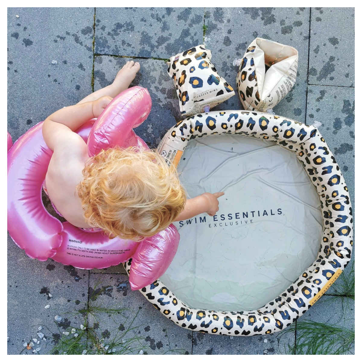 Bērnubassein Leopard beige Ø 60 cm