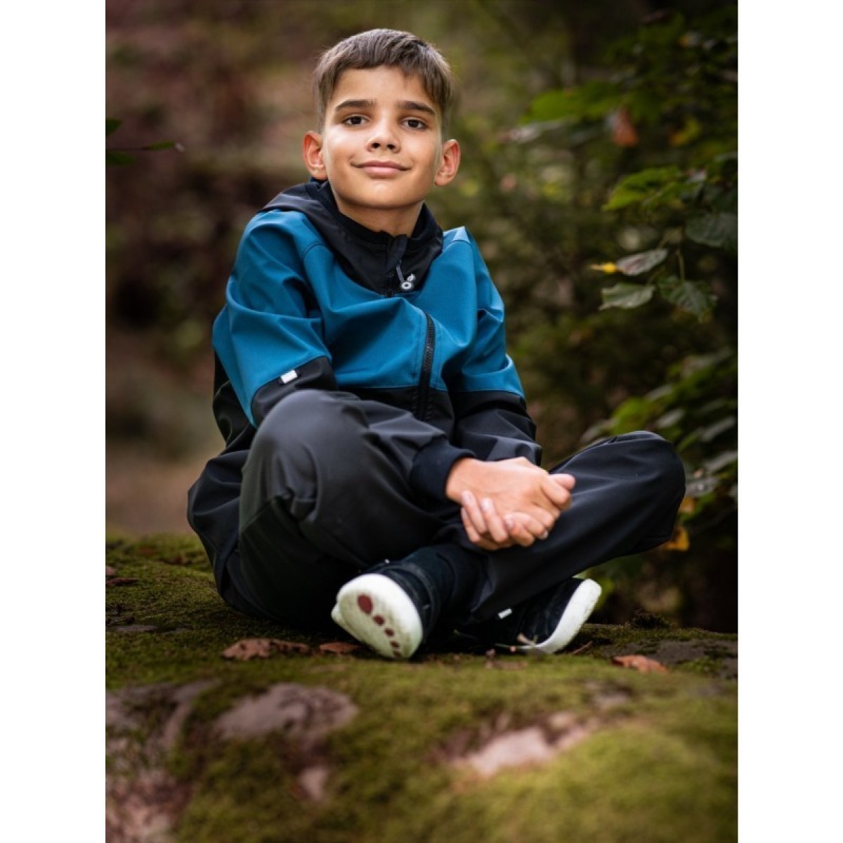 Bērnu softshell jope ilma voodrita 110/116, cobalt/must