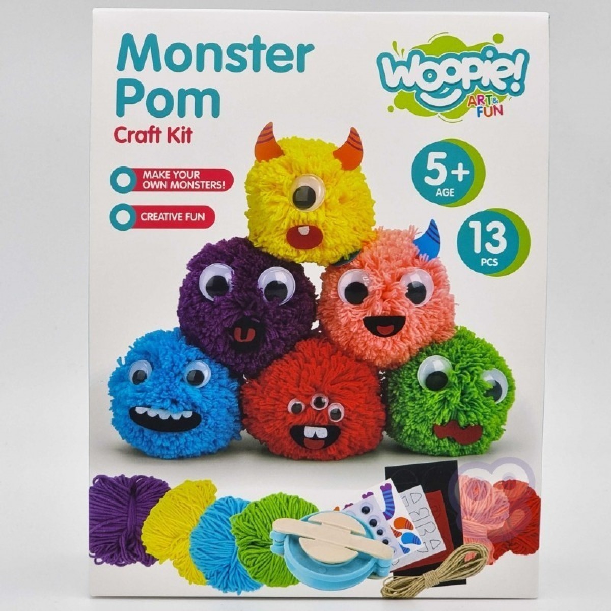 Woopie ART & FUN briesmoņu veidošanas komplekts ar dziju un filcu