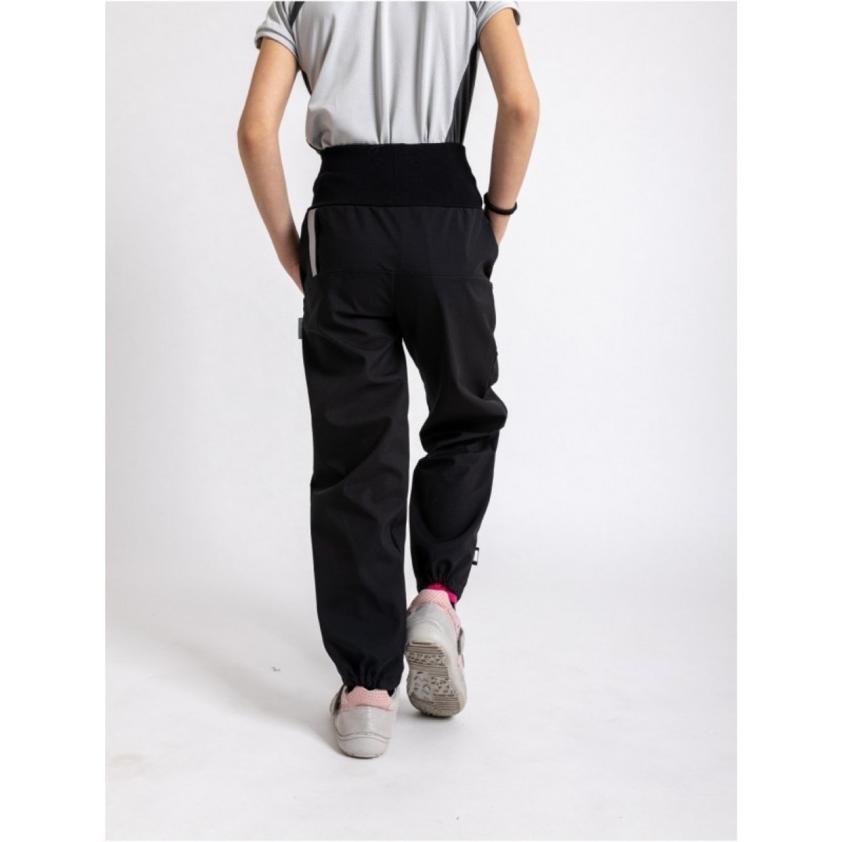 Softshell bikses ar flīsa oderi Basic, melnas