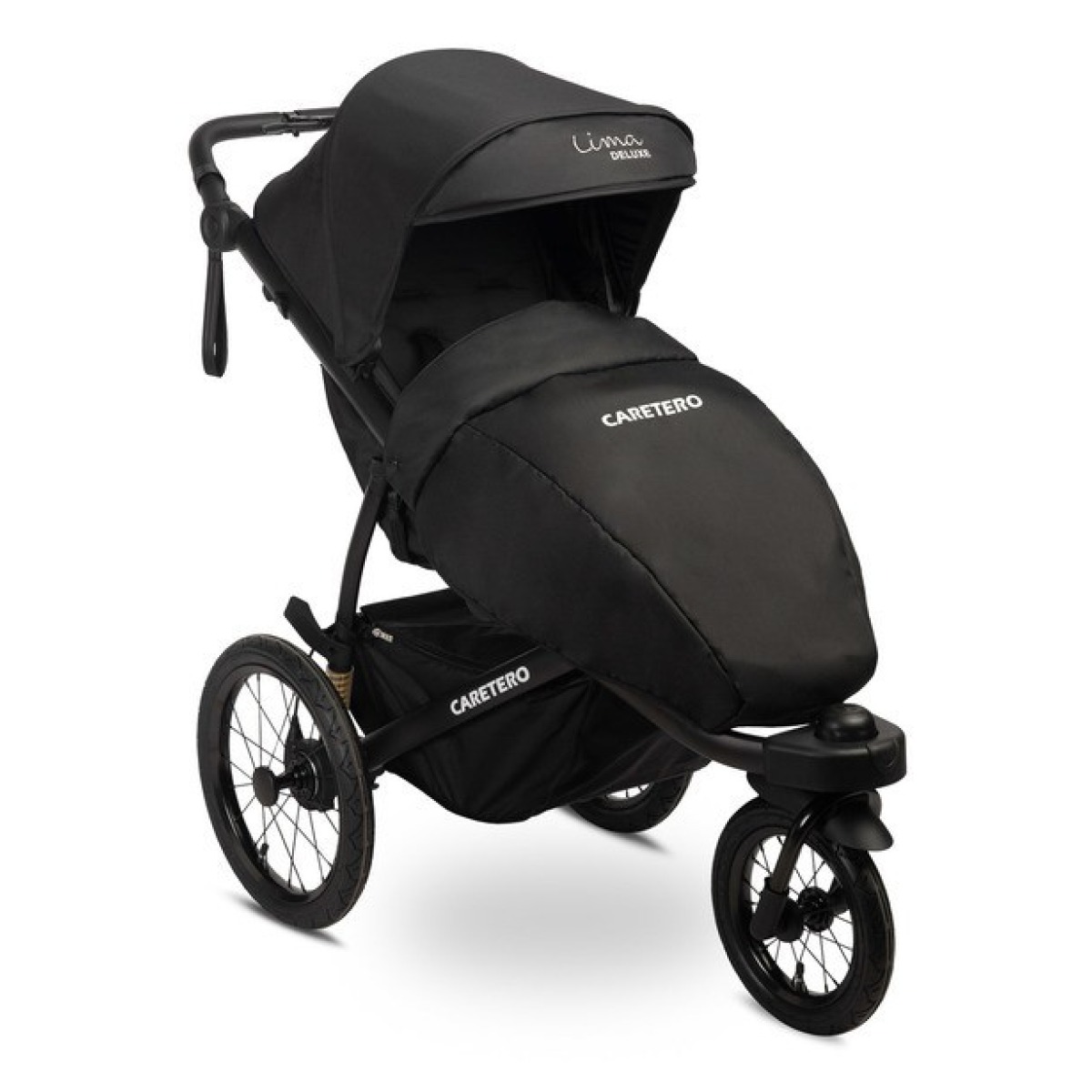 LIMA DELUXE BĒRNU RATIŅI, MELNI
