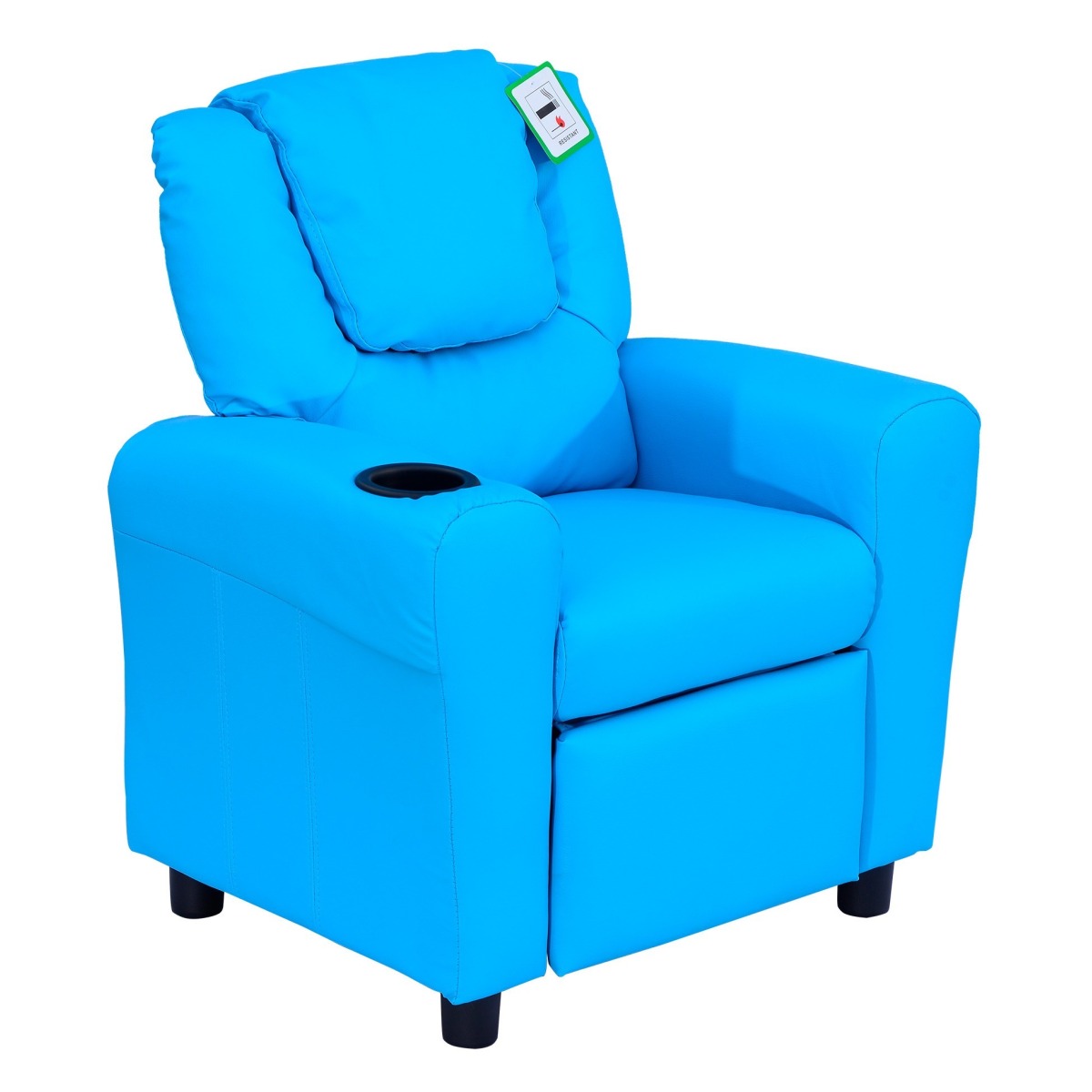 Sinine laste tugitool kallutatava seljatoega, 62 × 52 × 69 c
