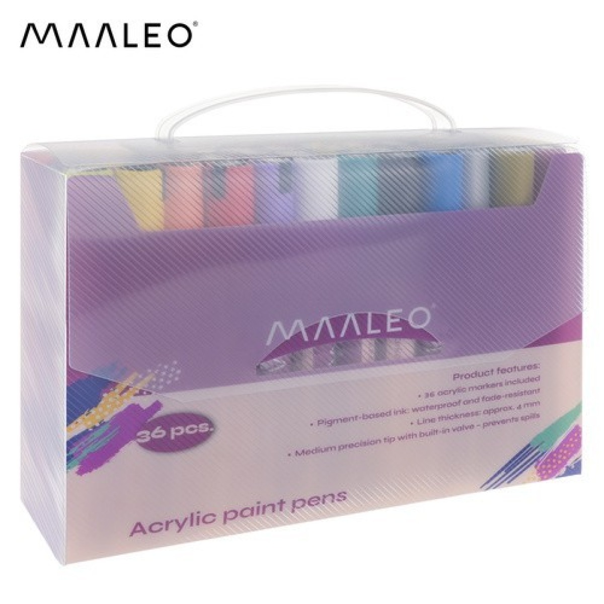 MAALEO akrila marķieri, 36 gab.