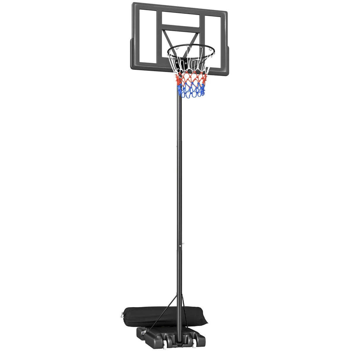 Regulējama augstuma basketbola statīvs ar riteņiem