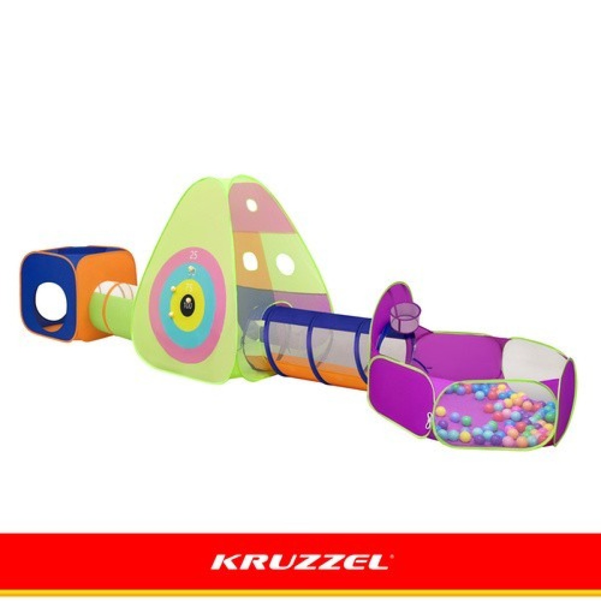 5-in-1 lastetelk koos tunnelitega