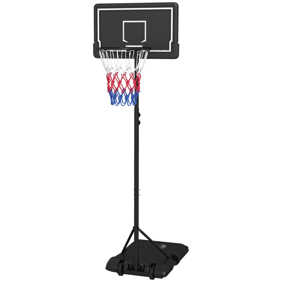 Reguleeritava kõrgusega mobiilne korvpallikorv, 1,82–2,13 m,