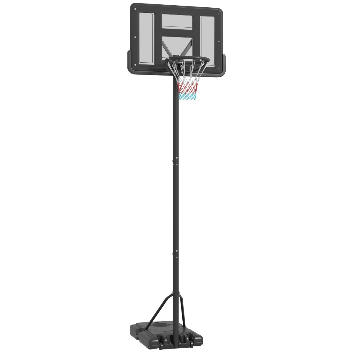 Basketbola groza statīvs ar regulējamu augstumu un riteņiem