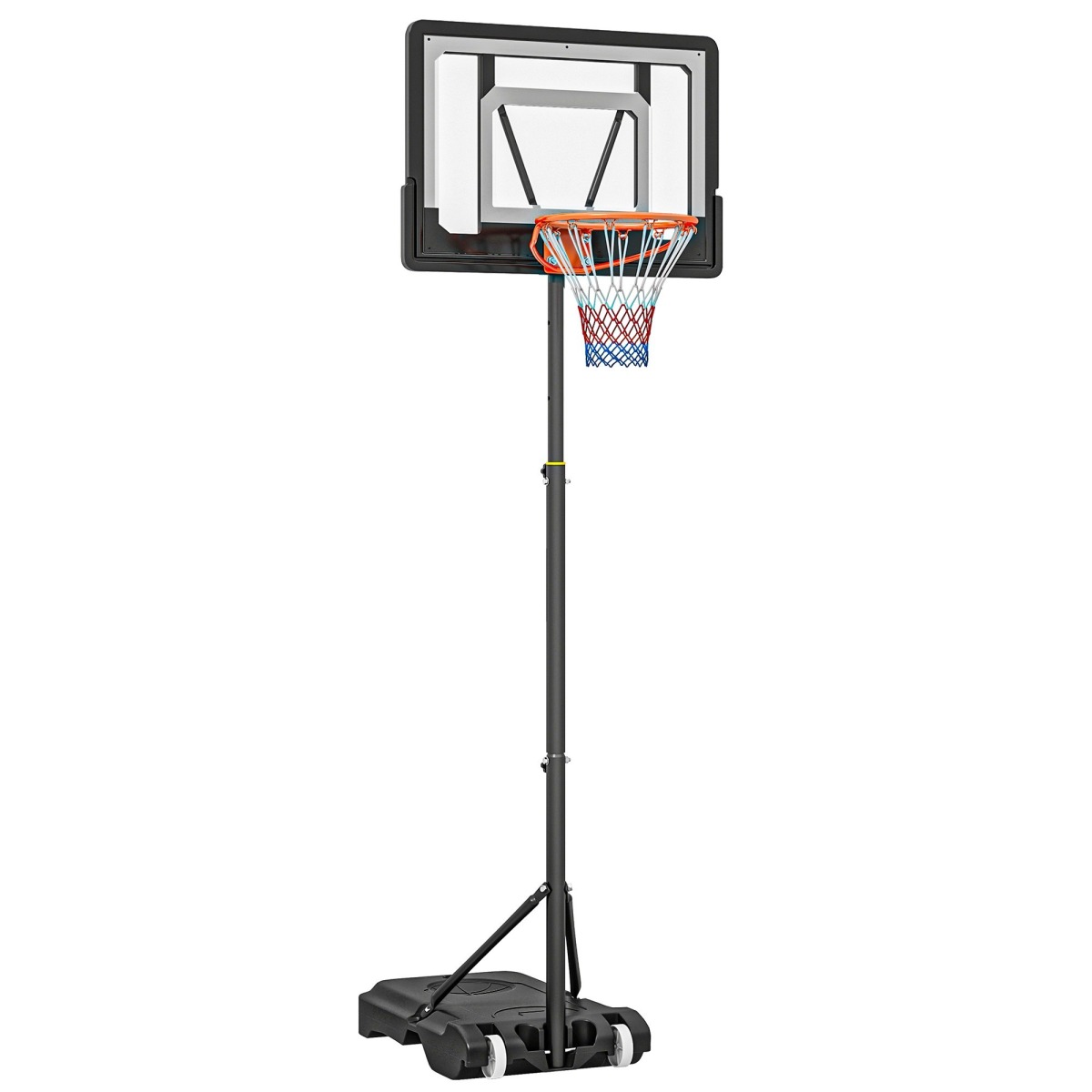 Regulējams basketbola grozs uz riteņiem, 156–210 cm