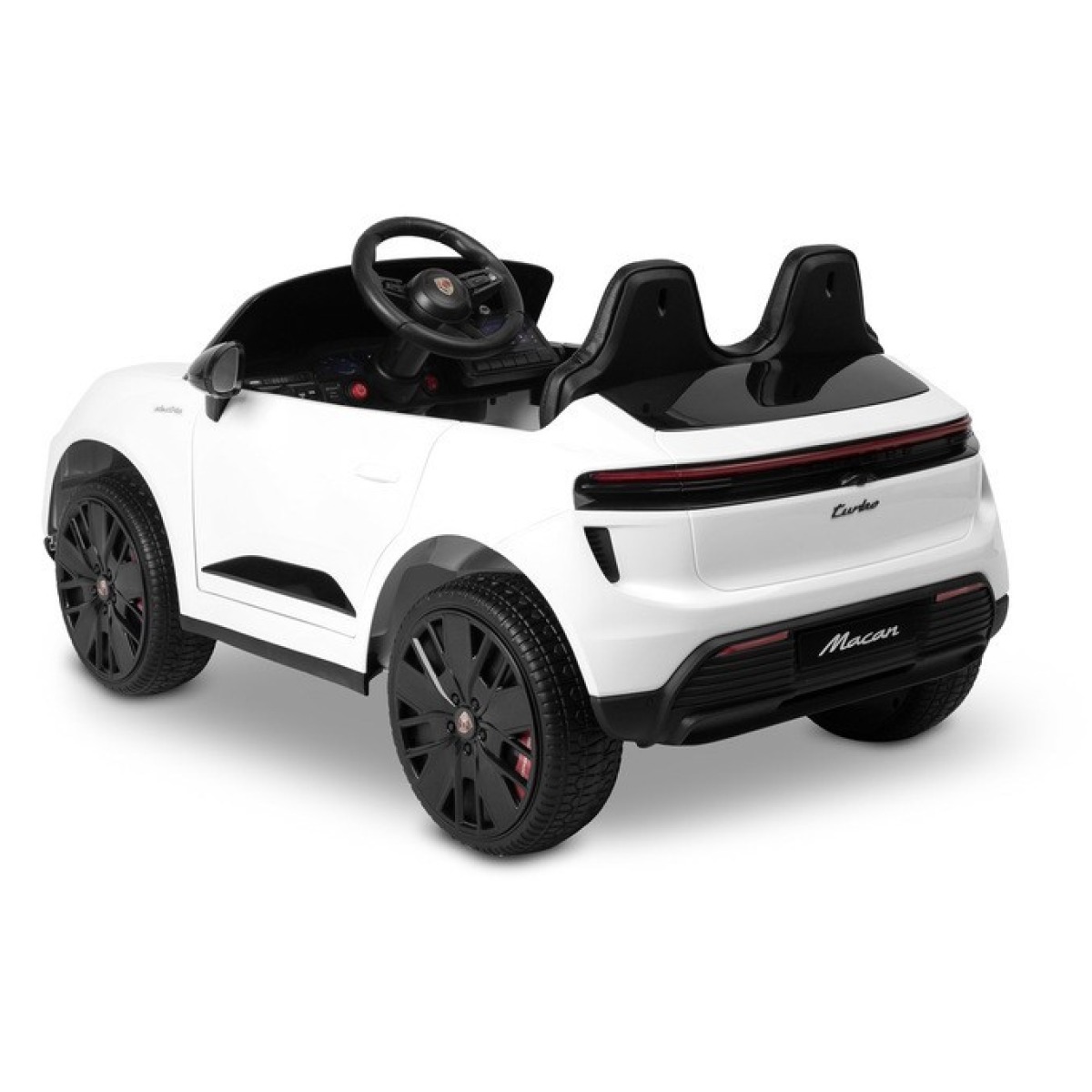 Bērnu elektromobilis Porsche Macan 24V, balts, licencēts