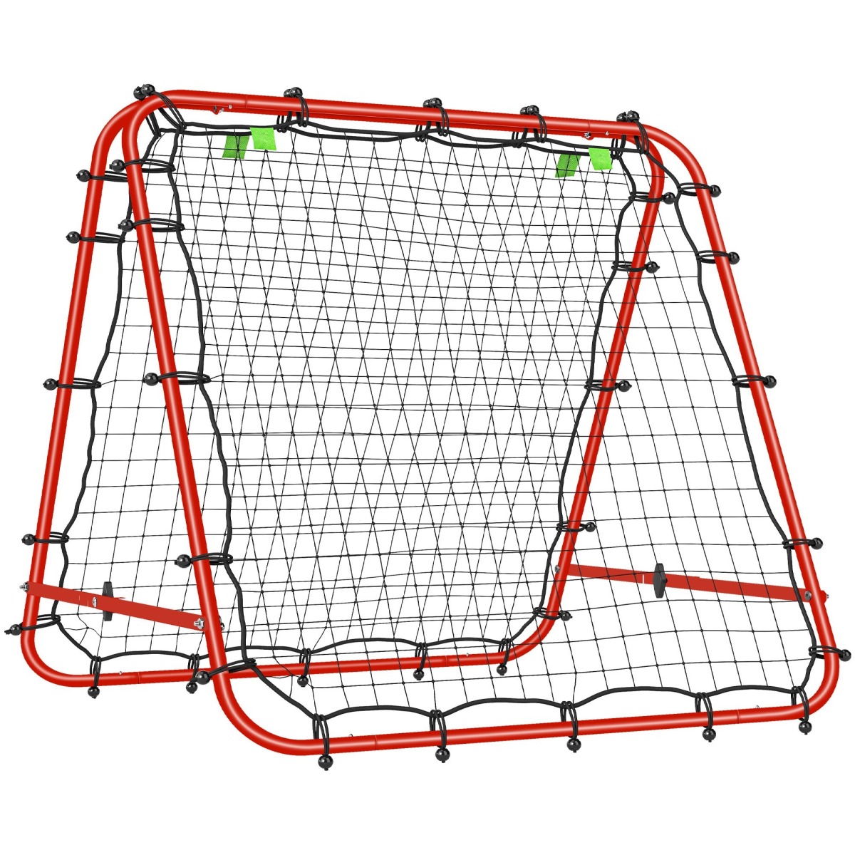 Sarkani, regulējami futbola atsitiena vārti 100 × 68–95 cm