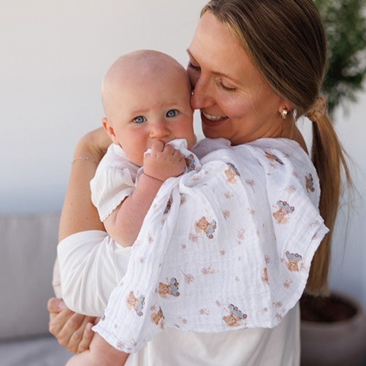 Īpaši mīksti smilškrāsas muslīna autiņi