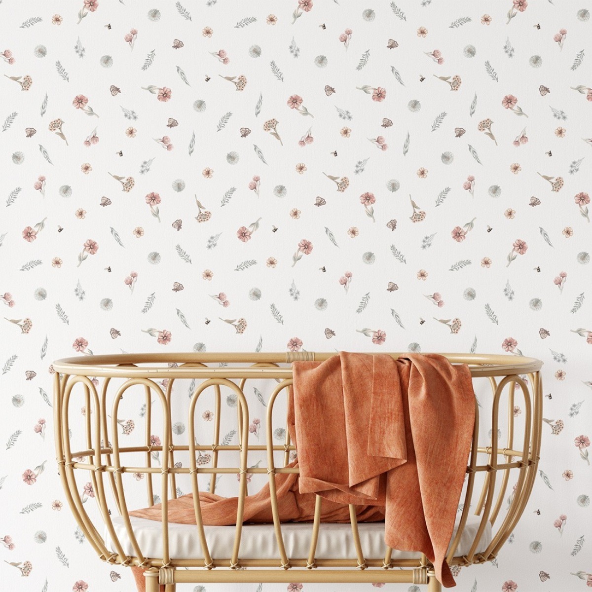 Pastelowe Love® bērnu tapetes Wildflowers Mini