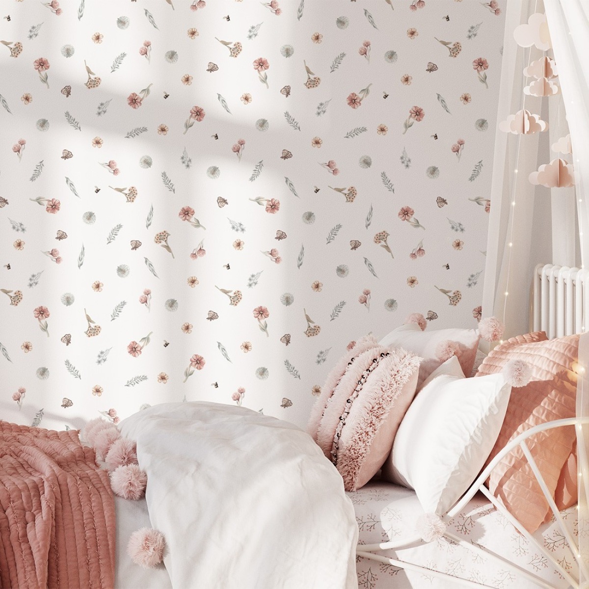 Pastelowe Love® bērnu tapetes Wildflowers Mini