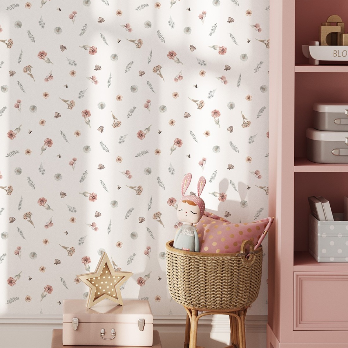 Pastelowe Love® bērnu tapetes Wildflowers Mini