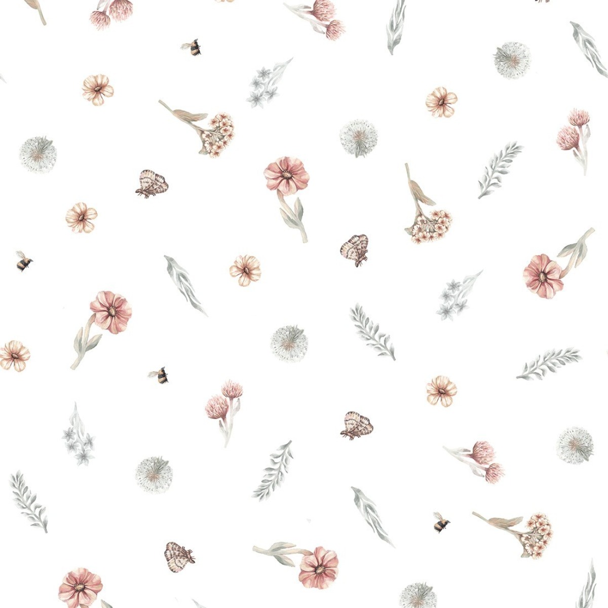 Pastelowe Love® bērnu tapetes Wildflowers Mini