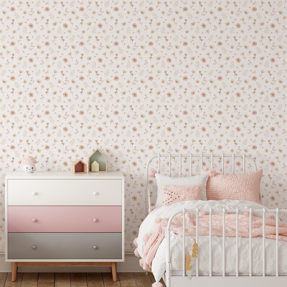 Pastelowe Love® bērnu tapetes Flowers Meadow Mini