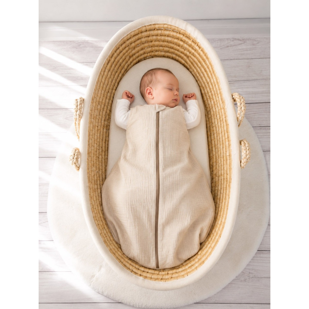 Muslin mazuļa magamiskott 6-12 mēneši M suveks TOG 1.0 - kre