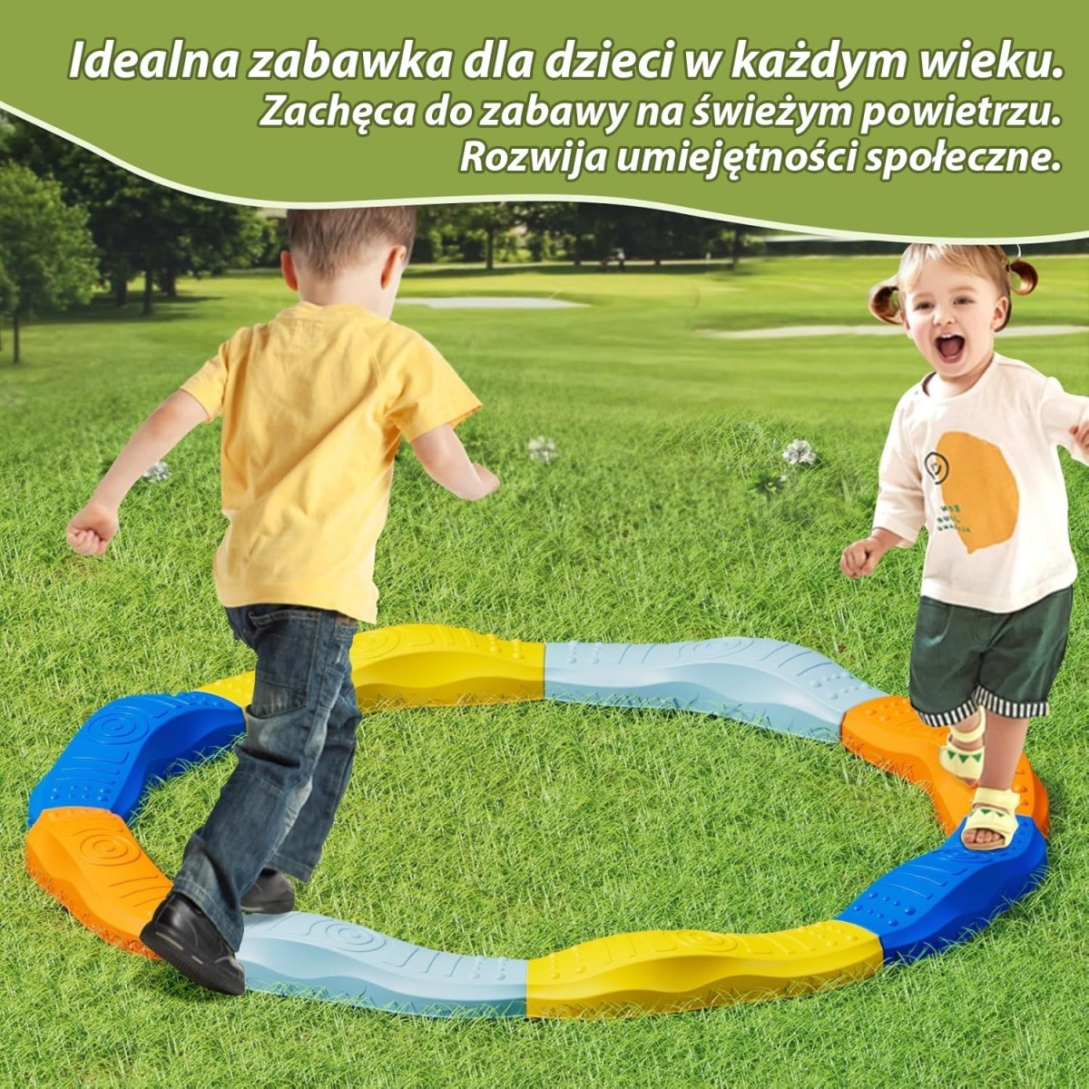 Modulārs līdzsvara ceļš ar sensorām tekstūrām, 8 elementi