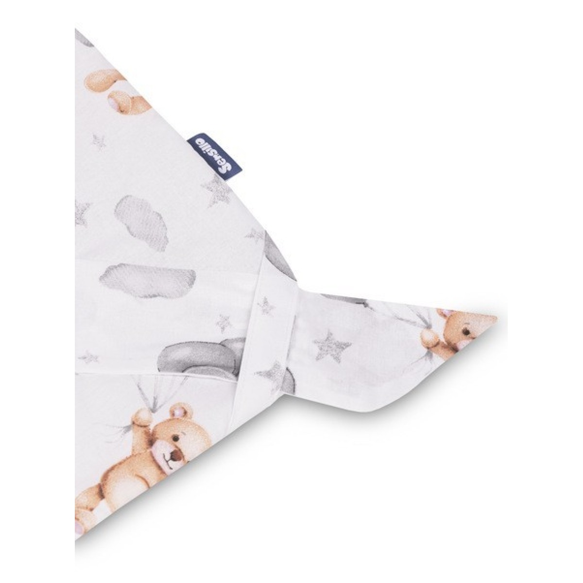 Koonusmähis MUSLIIN TEDDY GRAY 75x75