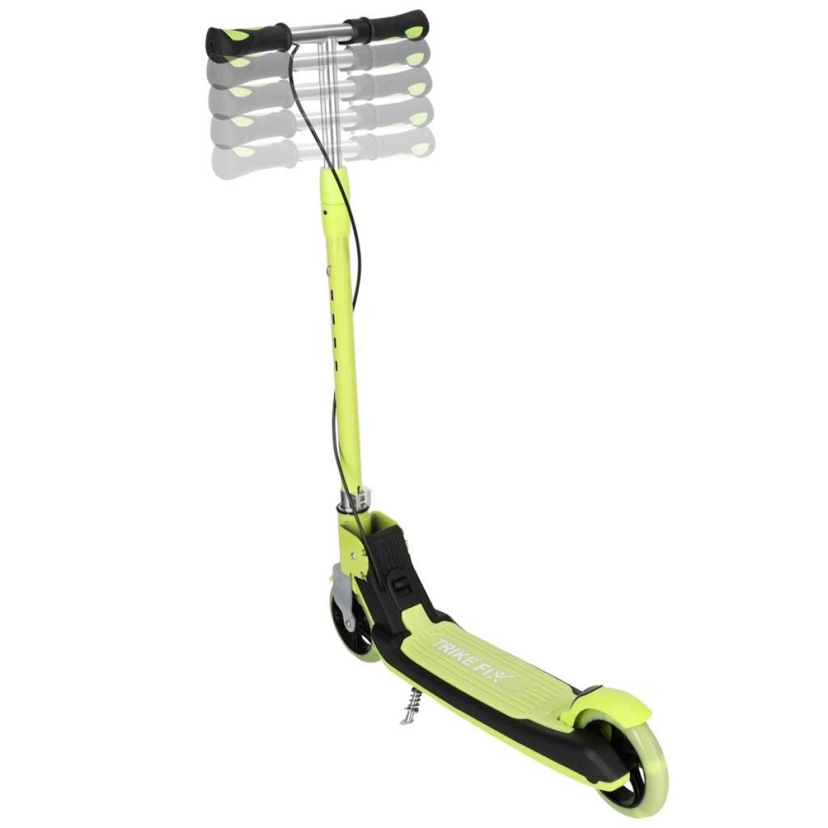 Saliekamais Trike Fix bērnu skrejritenis ar LED riteņiem, neona zaļš