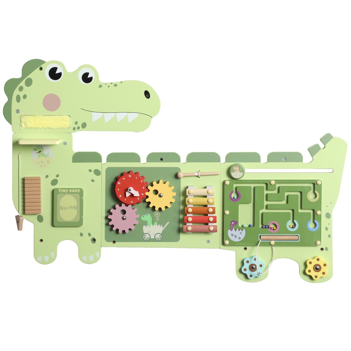 Koka dinosaurusemotiiviga seinale kinnitatav tegelustahvel k