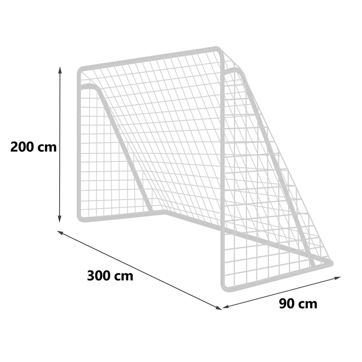 Futbola vārti 300 x 200 x 90 cm NS-496