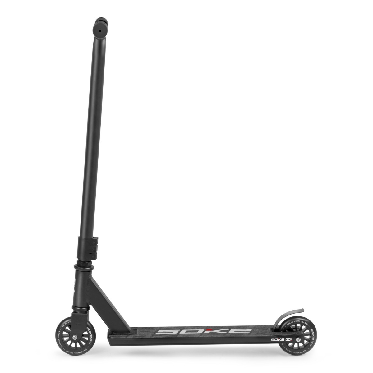 Soke GO! triku skrejritenis, melns — 48.5 cm stūre, ABEC-9, 100 mm