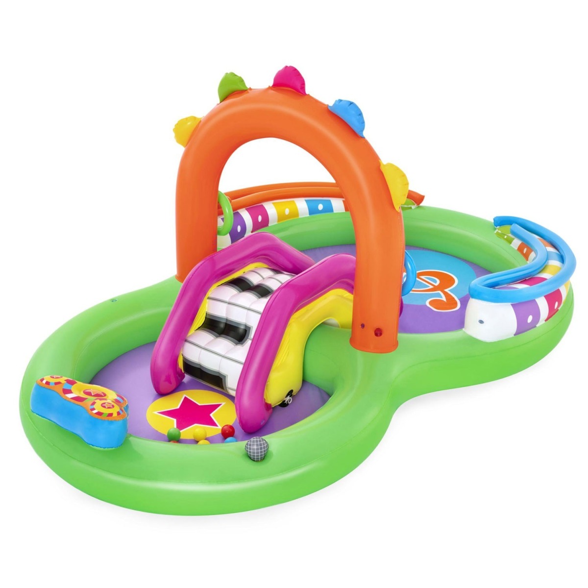SING 'N SPLASH™ piepūšamais rotaļu centrs ar bērnu baseinu 295 x 19