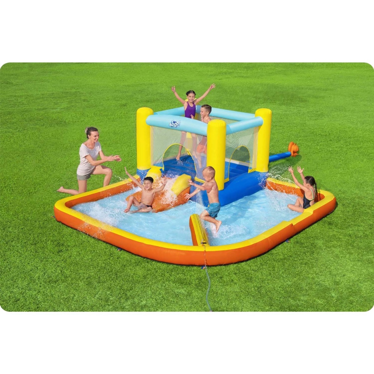 Piepūšamais rotaļu laukums Beach Bounce 365 × 340 × 152 cm Best