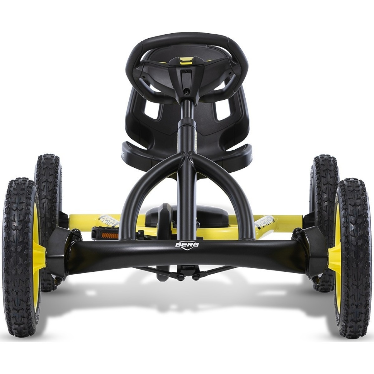 BERG Buddy Cross bērnu kartings, dzeltens – bezceļu riepas, 3–8 gadi