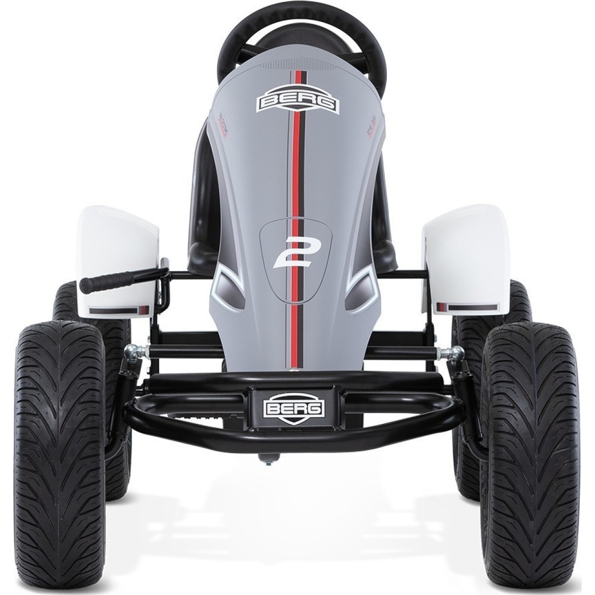 BERG Race GTS E-BFR, XXL rāmis, pelēks/balts