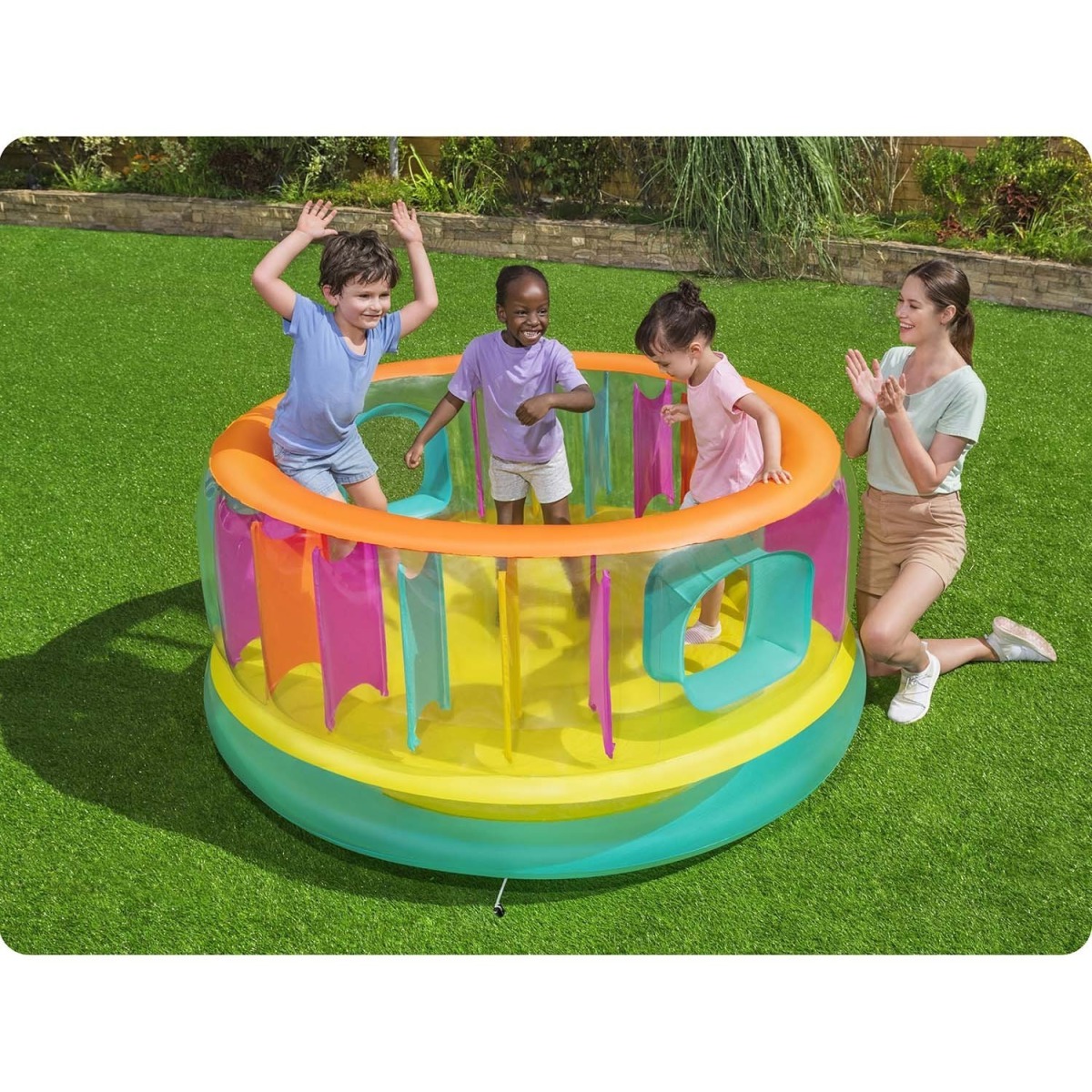 Bestway BOUNCEJAM™ piepūšamais batuts, 180 x 86 cm, PVC