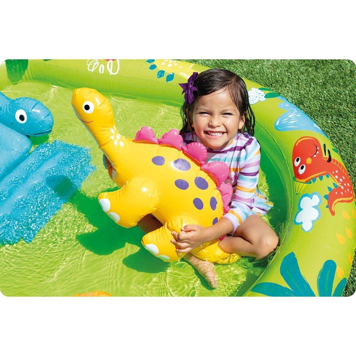 Piepūšamais rotaļu centrs Intex Dinosaur, 191 x 152 x 58 cm