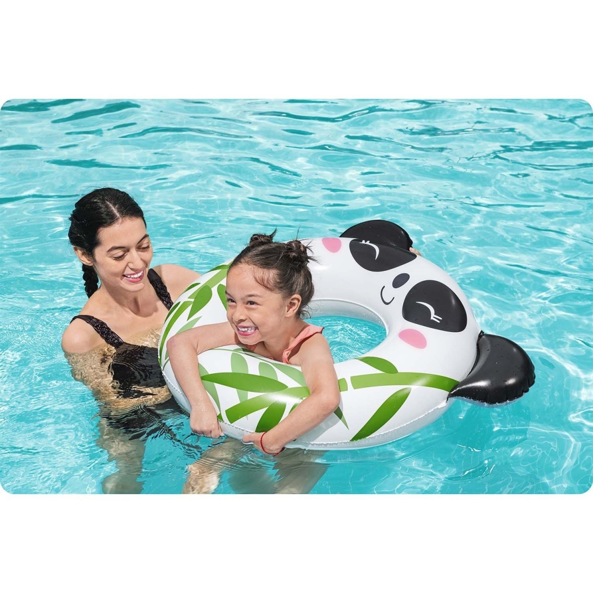Bestway 36351 peldriņķis ar pandas rakstu, 79 x 85 cm