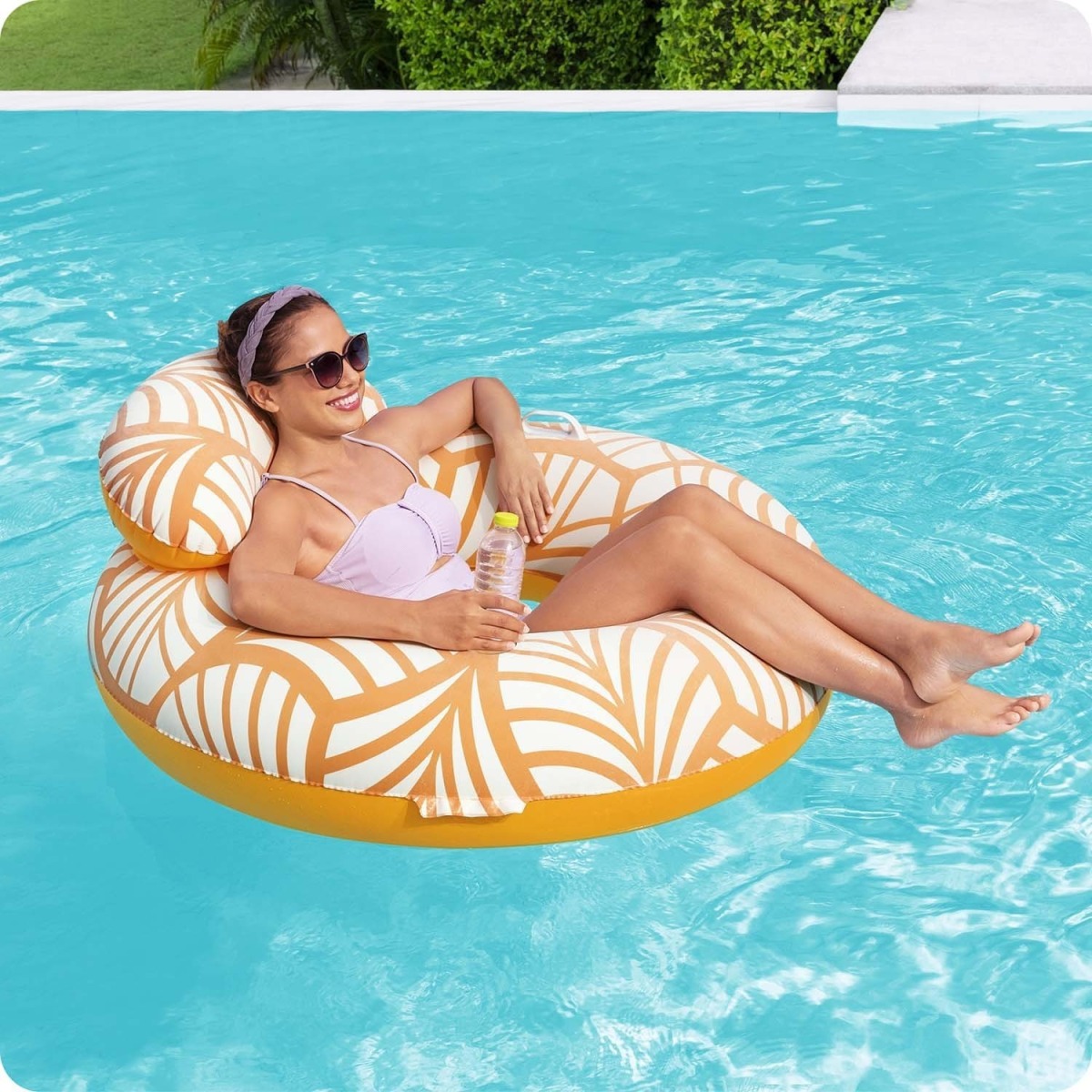Bestway 43643 peldriņķis ar atzveltni, 117 cm, PVC