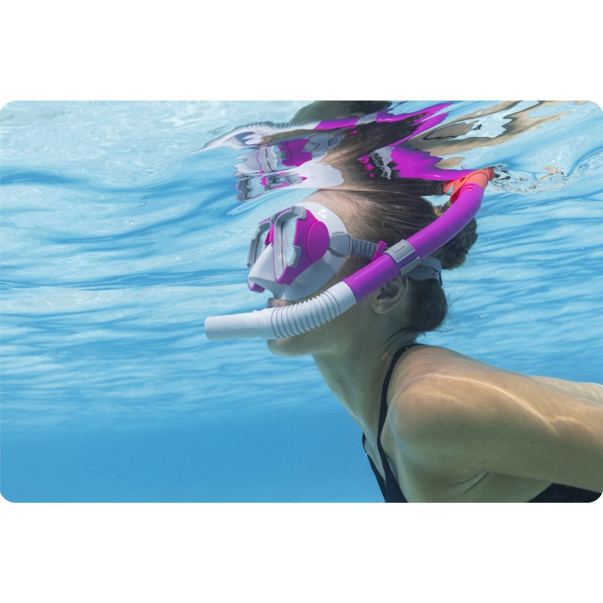 Niršanas komplekts Bestway 24029, violets, maska un snorkelis