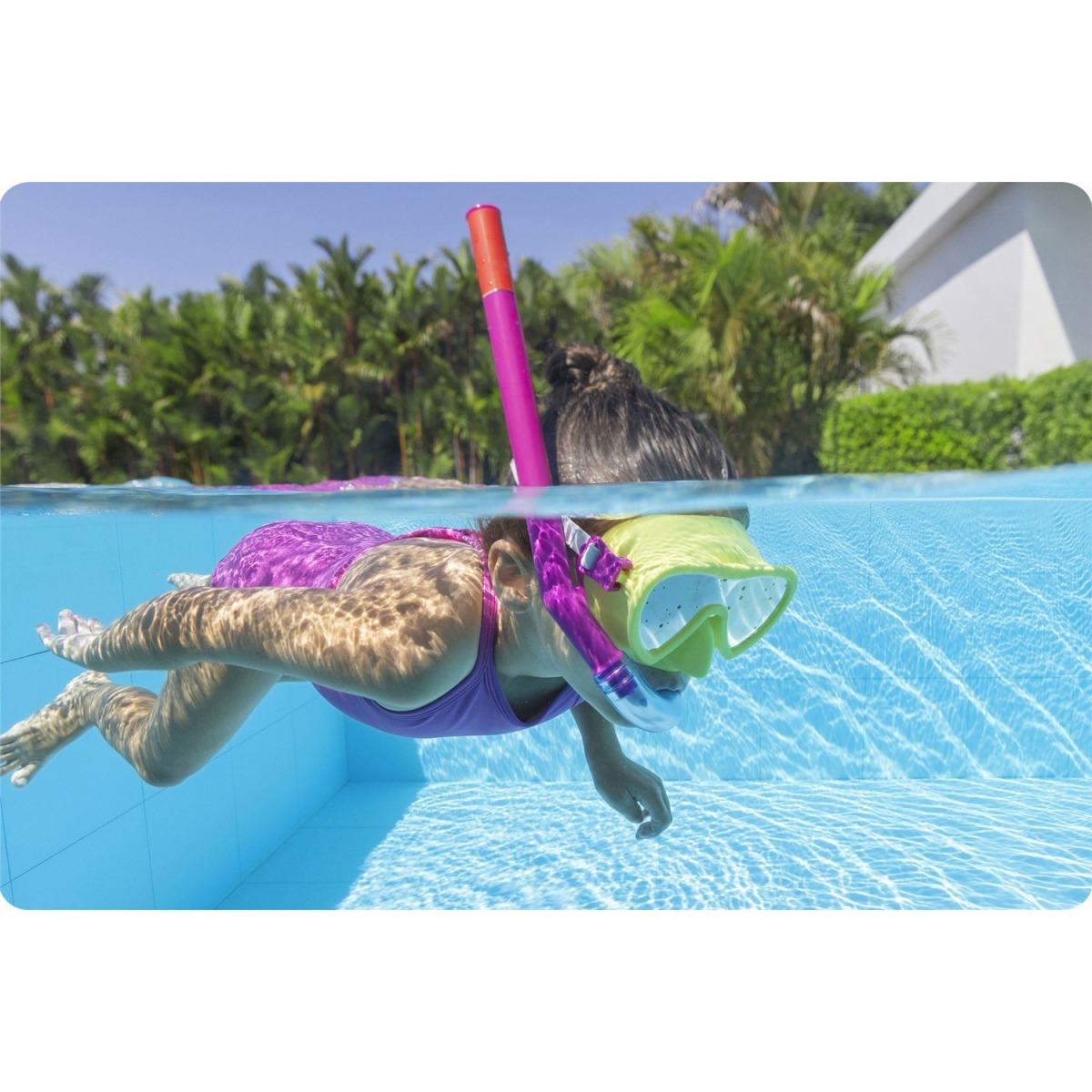 Bestway 24036 niršanas komplekts ar snorkeli un masku, dzeltens