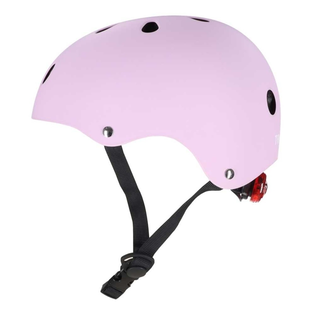 Trike Fix bērnu velosipēda ķivere ar LED gaismu, M, 55–58 cm, violeta