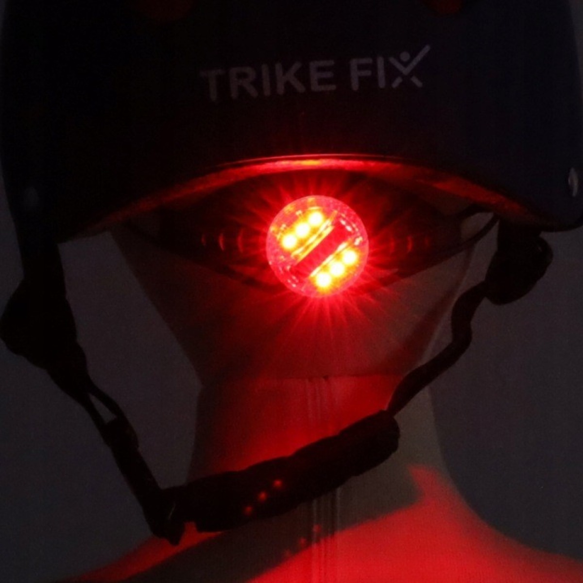 Trike Fix LED bērnu velosipēda ķivere, M 55-58 cm, zila