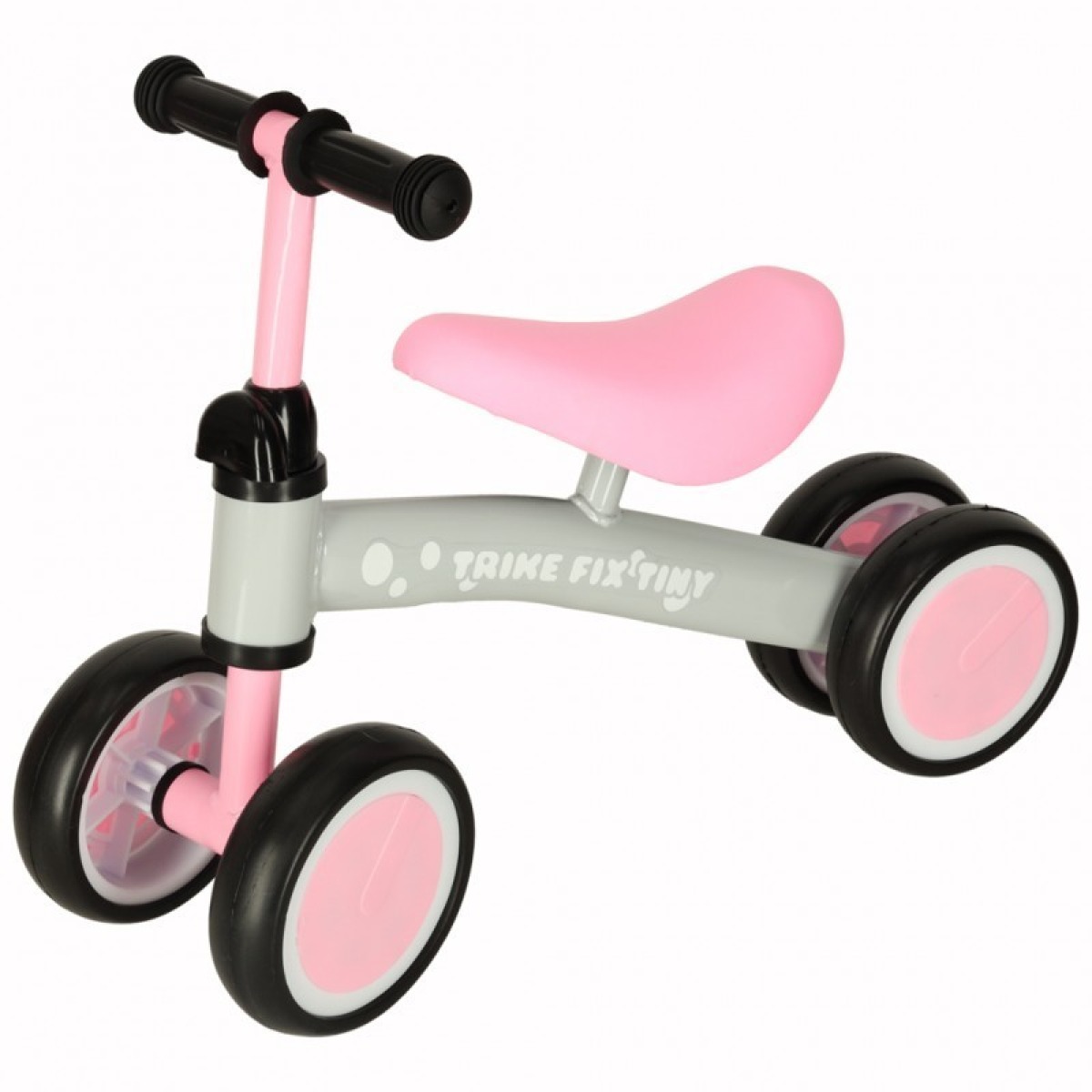 Trike Fix Tiny četru riteņu līdzsvara velosipēds, rozā – no 2 gadu vecuma