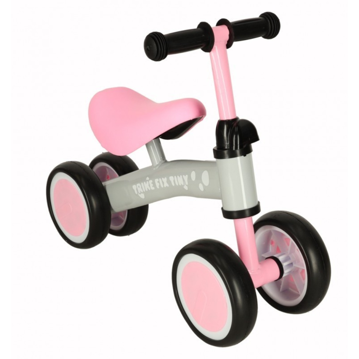 Trike Fix Tiny četru riteņu līdzsvara velosipēds, rozā – no 2 gadu vecuma