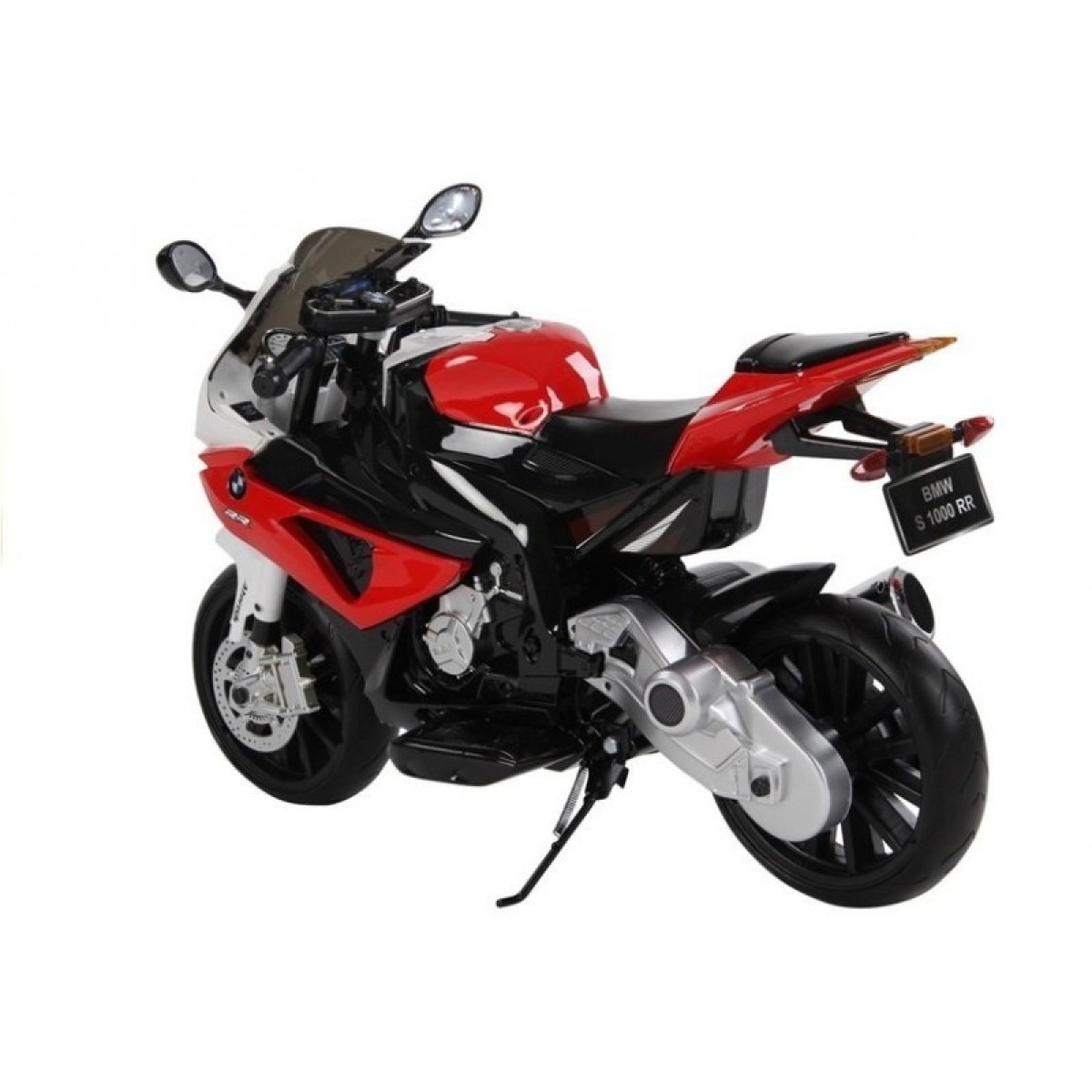 Sarkans BMW S1000RR bērnu motocikls ar tālvadības pulti