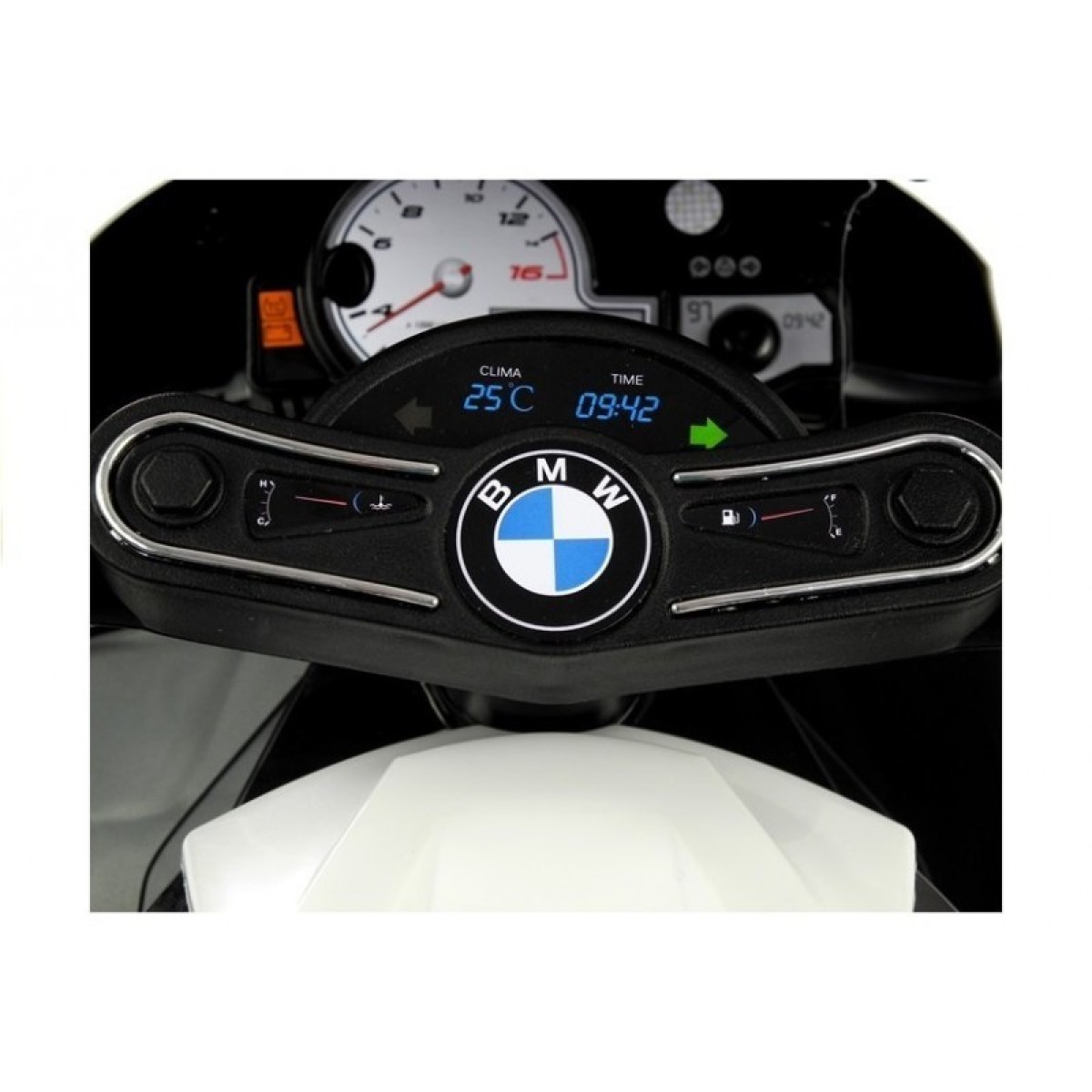 Melns BMW S1000RR bērnu elektriskais motocikls
