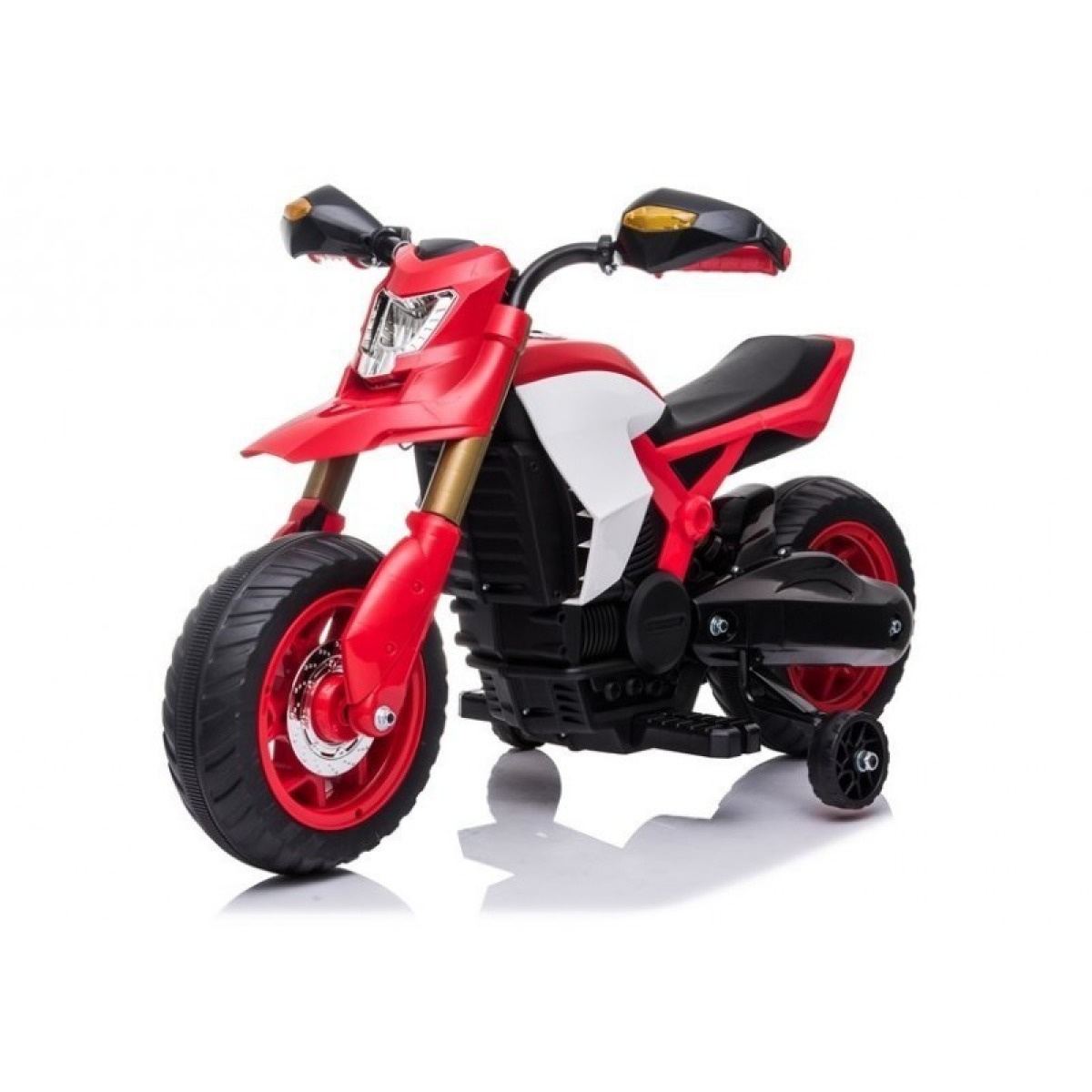 Sarkans bērnu elektriskais motocikls