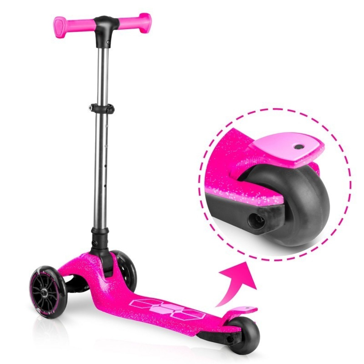 Ricokids Jelly rozā trīsriteņu skrejritenis